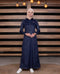 Violet Hue Contrast Stitch Jilbab